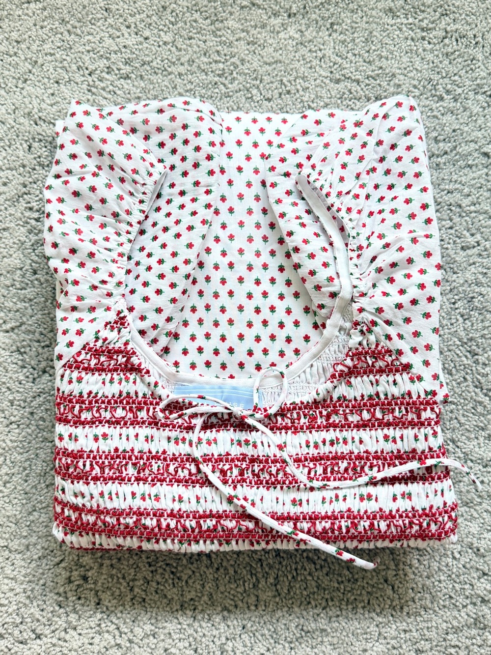 Hill House Madeline Nap Dress in White Poppy Half Drop Size XS - Picture 4 of 4